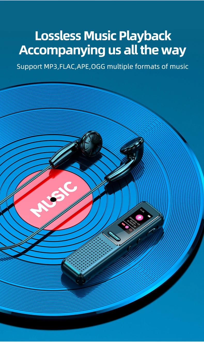 ZD39 Pocket Recording Pen 48KHZ Mini Voice Recorder 1536kbps Audio Recording Tool for Conference & Lecture