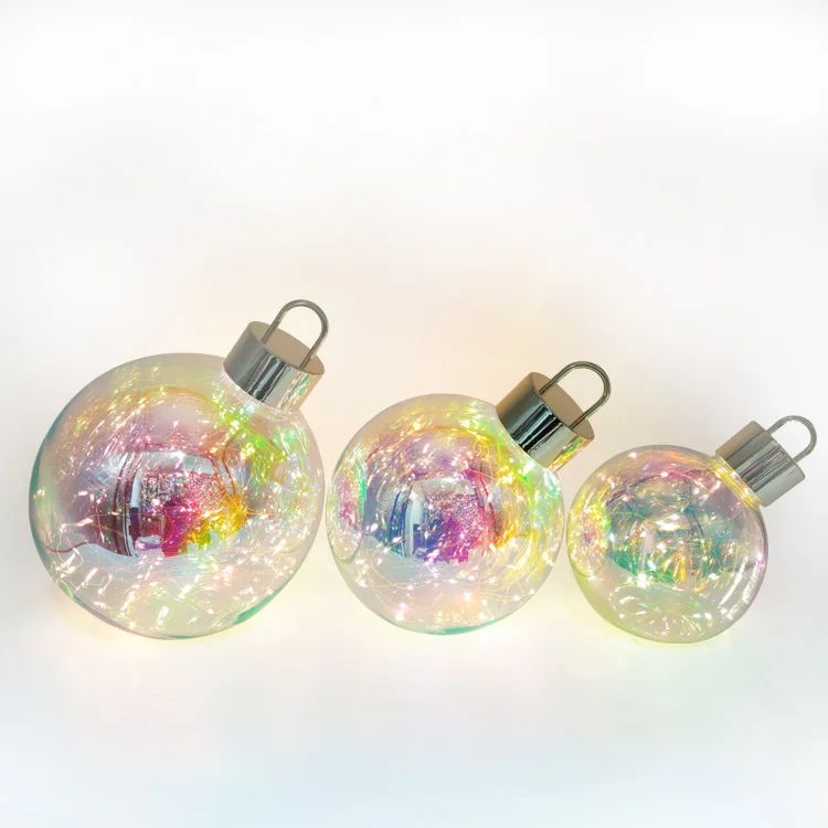 Customized  large light up glass ball  decorative glass balls