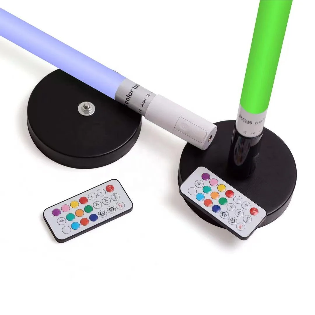 Smart Wifi Tuya App Alexa Rechargeable Battery T8 Rgb Led Tube Light Colorful Change Studio Video Light