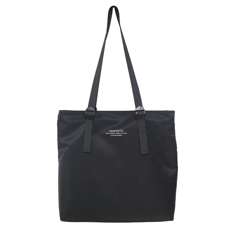 Polyester Väska Tryckt LOGO Nylonväska Billig Tryckt Shopping Väskor Med Reffslinga Och Dragkedja