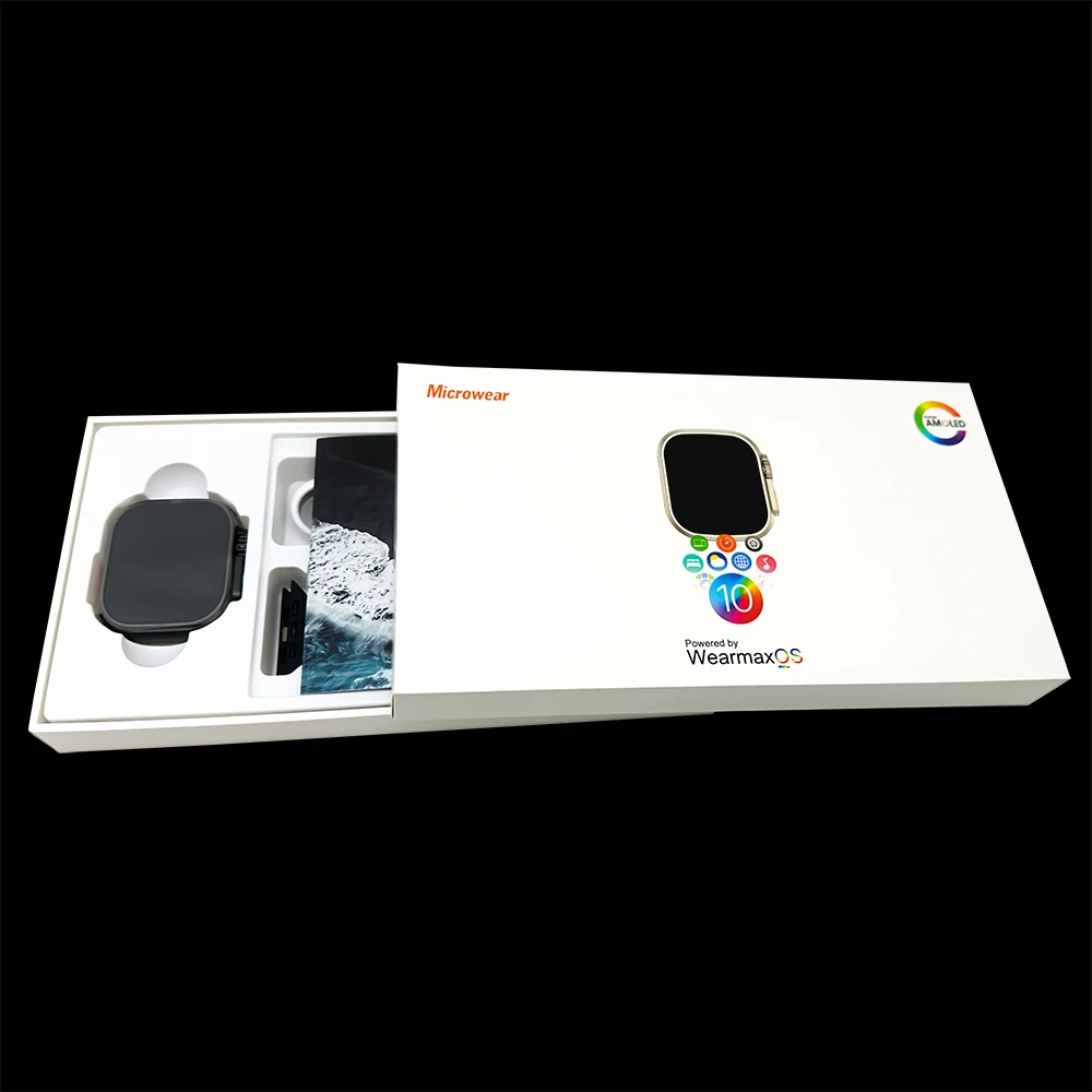 microwear amoled w69 ultra smart watch Alibaba