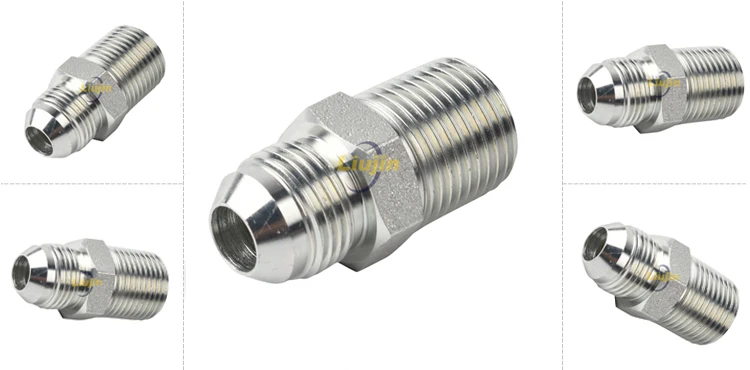 Hydraulic adapter fittings factory supply wholesales customized steel pipe fittings dimensions