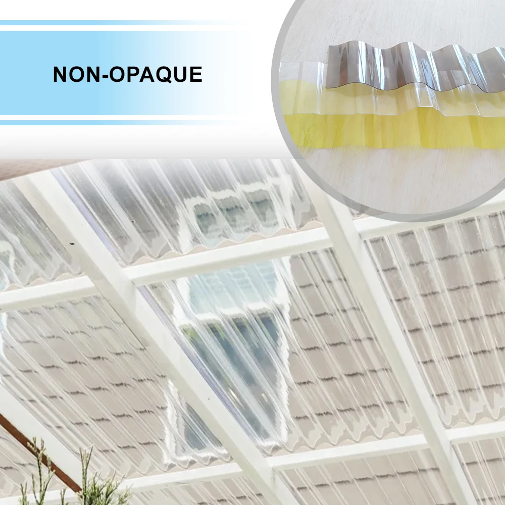 Popular Polycarbonate Plastic Corrugated Wave Sheet for Building Materials Decorative