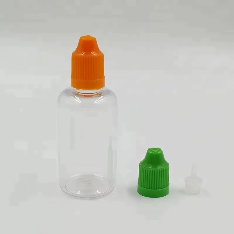 Eco-Friendly 10ml 20ml 30ml with Child Resistant Cap PET Plastic Dropper Bottle for Cosmetics Essential Oils Secure Packaging factory