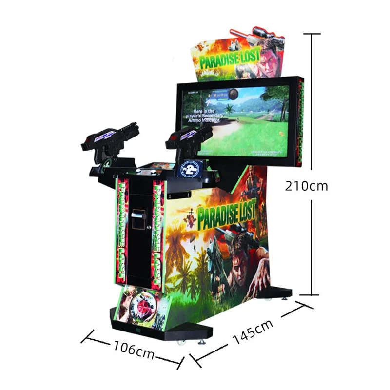 Ultra Firepower 42 LCD 3-in-1 Video Simulator Kids' Arcade Shooting Gun Game Machine LED Electronic Coin Coin Operated Games
