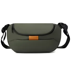 High Quality Men's Multifunctional Chest Bag Single Shoulder Sling with Zipper Closure Customizable Logo Direct From Factory