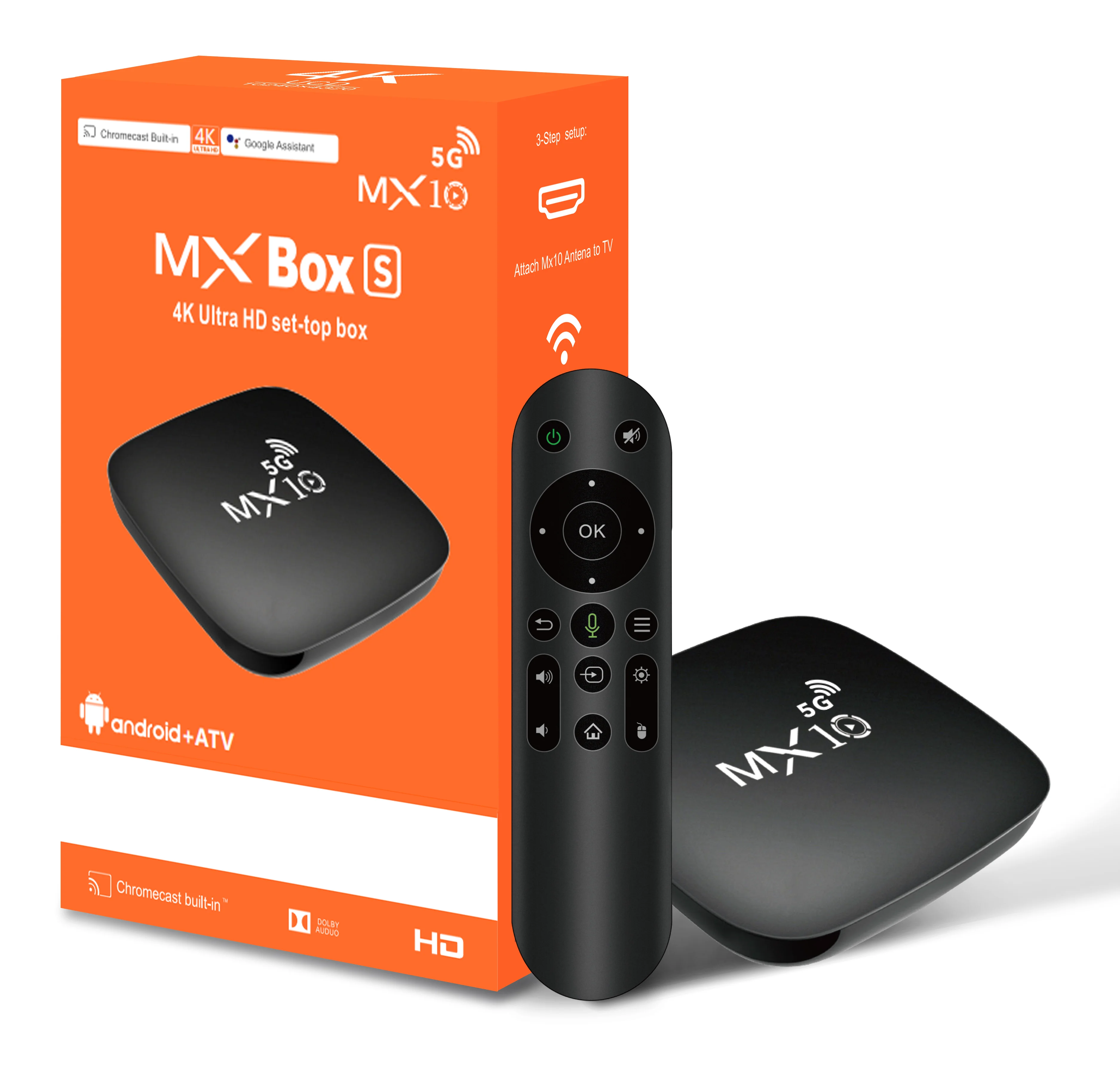 Smart Android TV Box M10 5G - Quad Core, 4K Resolution, Dual Band