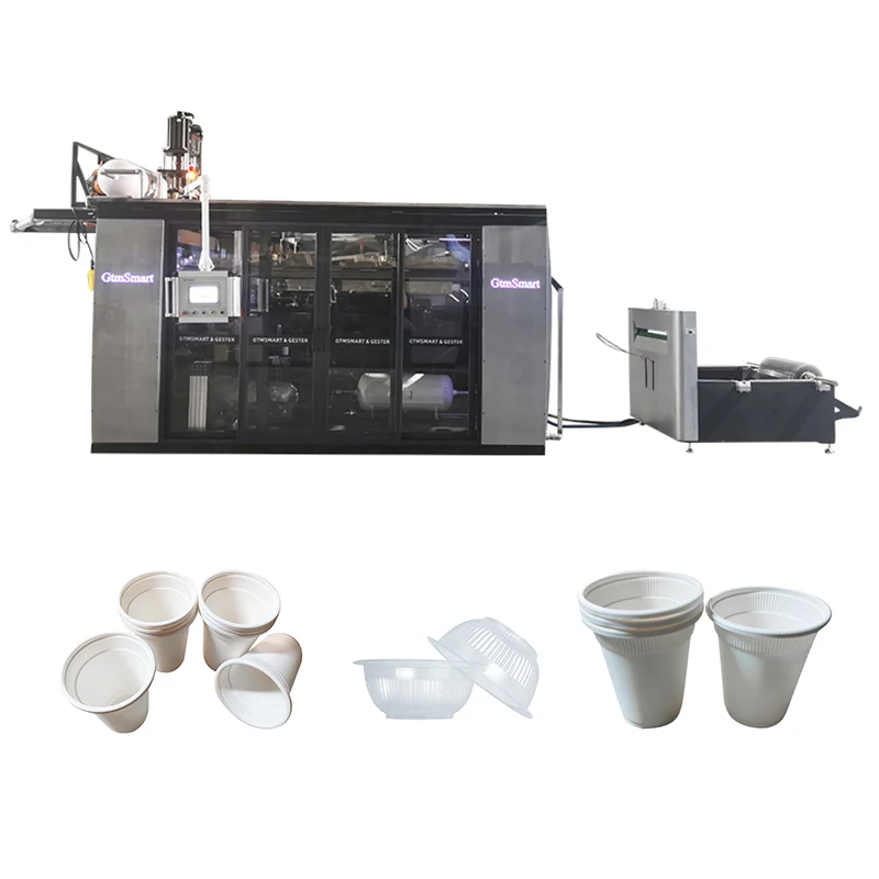 GTMSMART Plastic Cup Thermoforming Machine Plastic Disposable Cup Making Machine