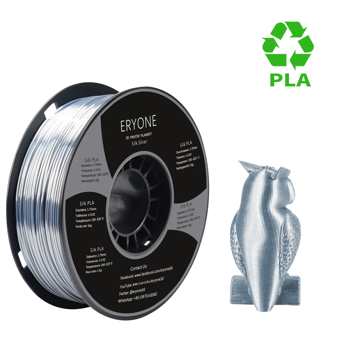 Eryone PLA Silver 1.75mm