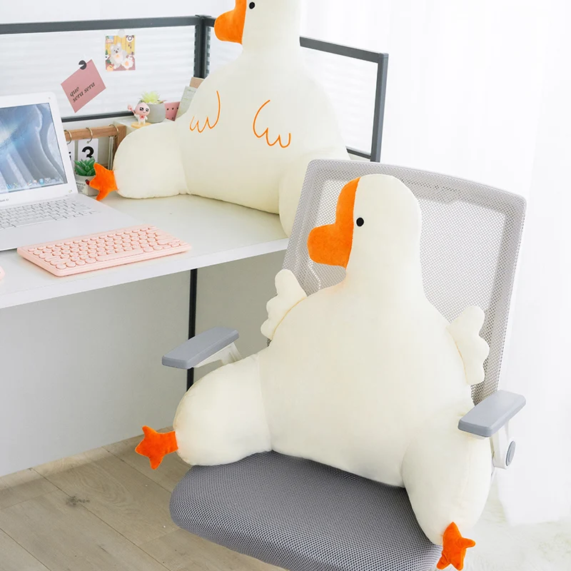 Customized Goose & Duck Multifunctional Plush Home Pillow & Office Chair Waist Cushion Self-Designed Series PP Cotton Filling