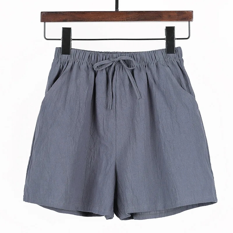 High Waisted Casual Lounge Jersey Shorts with Pockets172_voghion.com