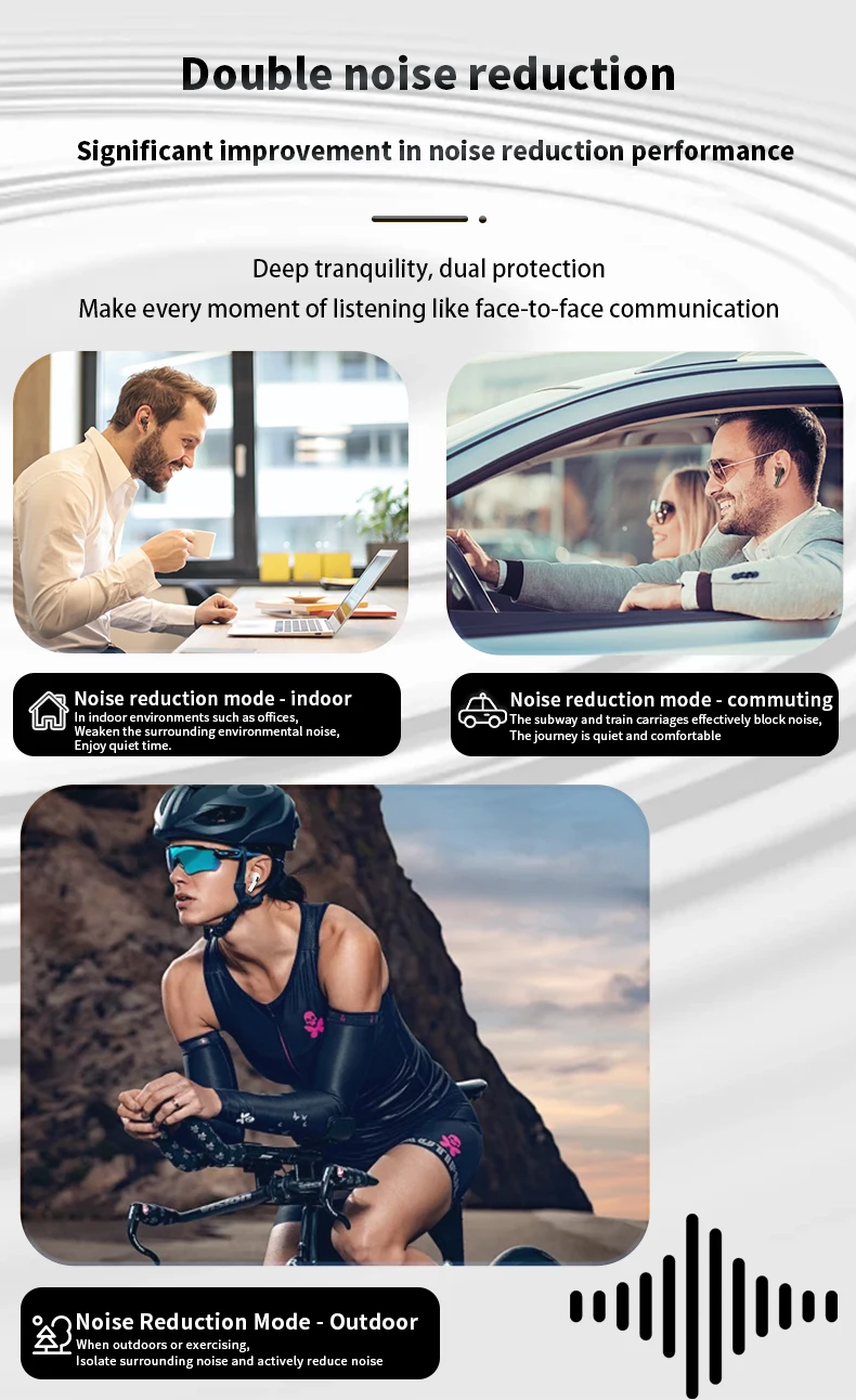 Upgrade A9 Pro APP Colorful Touch Screen Bluetooth ANC ENC GPS Active Noise Cancellation TWS Ultra Long Battery Life Earbuds