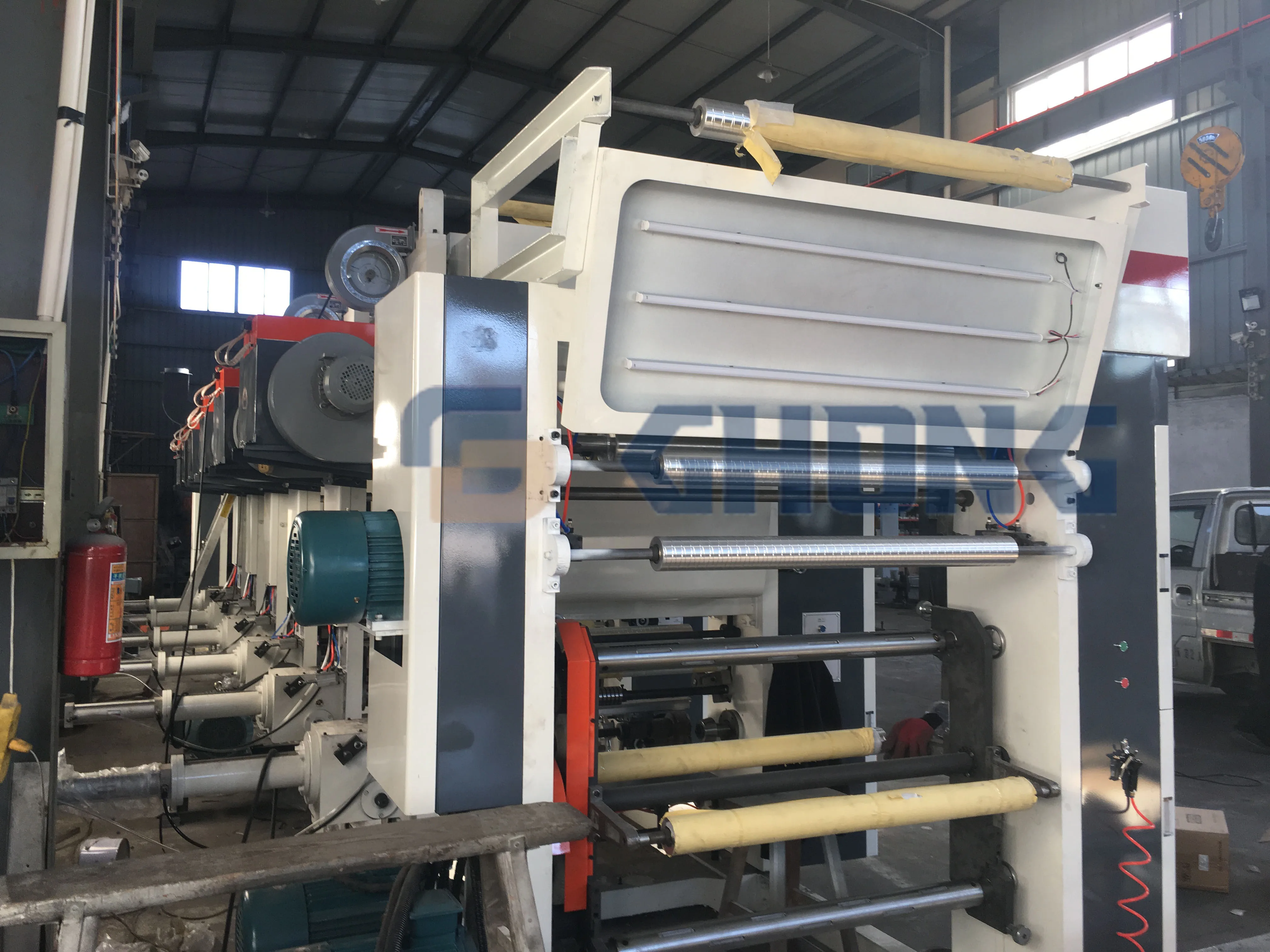 Automatic Large Format PVC Wallpaper Sticker Printer Rotogravure Printing Machine with New Core Components Pump Used Condition