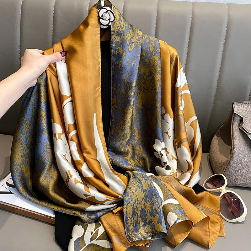 6 écharpes Satin 90x4 Cm - Imitation Soie - Pour Sac à Main, Cheveux, Accessoire Mode - Lot Multicolore