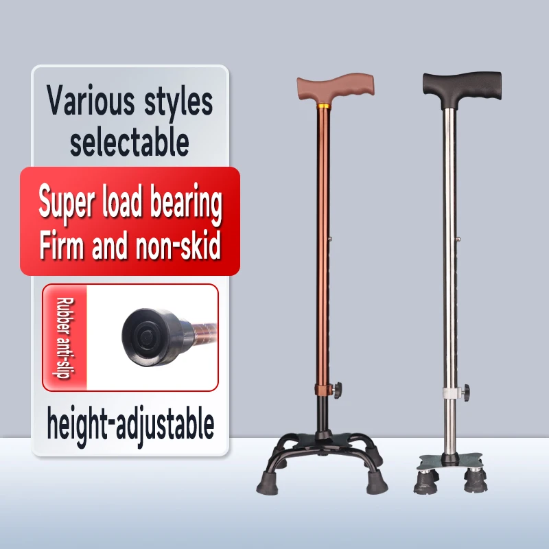 Canne Pliante Supregear Réglable 5 Niveaux – Alu Léger, Bleue, Hauteur 85-95 Cm