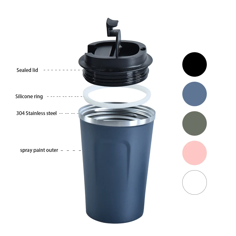 Smart Temperature Sensor Display Water Bottle Electric Led Digital Intelligent Tumbler Coffee Mug Stainless Steel Cup With Lid