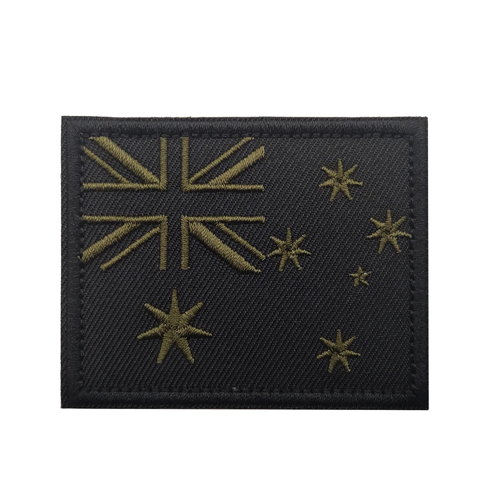 Patch écusson Drapeau Australie Imprimé - 5x8 Cm, Fixation Mâle/femelle Incluse