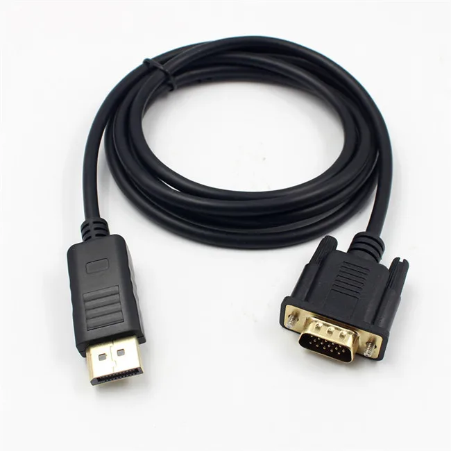 Кабель адаптера DP-VGA, кабель vga с большим displayport на 1,8 м, 1080P, кабель мультимедийного displayport высокой четкости