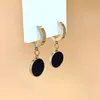 7363 oval black shell rose gold