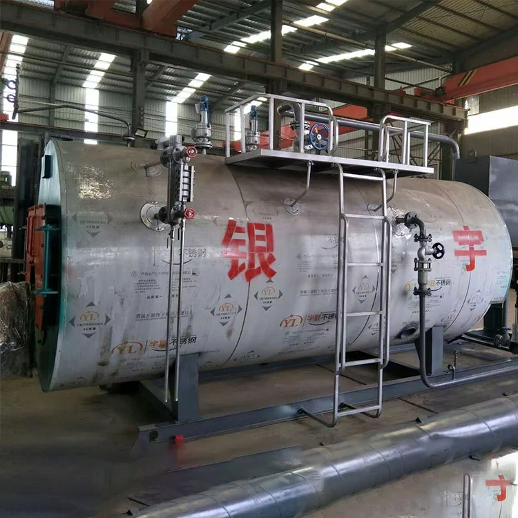Direct Industrial Use 1ton Steam Boiler Fire Tube Structure Made China Condenser Heavy Fuel Oil Automatic Boilers Hydrogen Gas