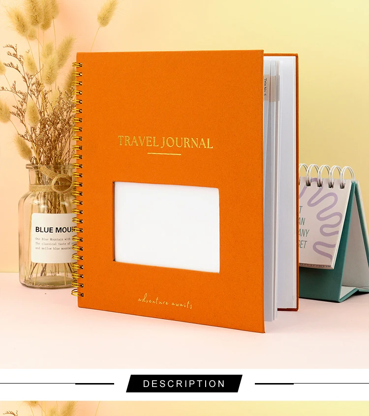 Travel Journal 2025 Planner B5 Spiral Monthly Custom Agenda Planner