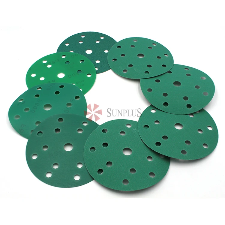 Abrasive Sanding Discs SUNPLUS Most Popular 40 60 80 100 120 180 240 320 Grit Car Sanding Hook And Loop Sandpaper Discs