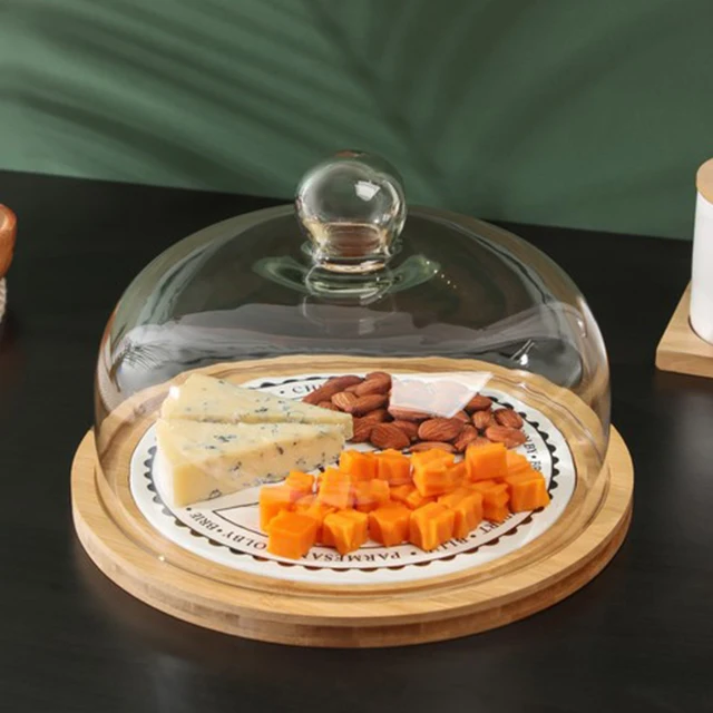 Custom Cake Serving Tray Platter Dessert Cake Stand Elegant Transparent