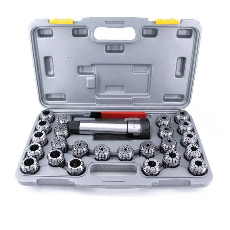 Machine Tools MT Tool Holders Morse Taper MT5 Collet Chuck Set MTA5 ER40 24PCS with Plastic Box MT5 ER40 Tool Holder