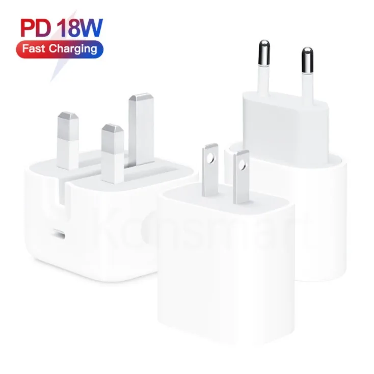 Оригинальное качество 3pin 20w usb-c Адаптер Питания uk для iphone 12