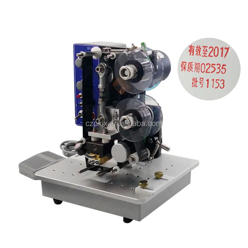 Manual Coding Machine Expiration Date Batch Number HP 241B Ribbon Hot Code Printer