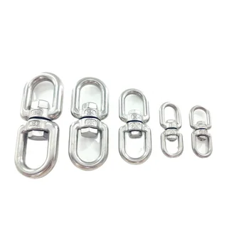 304 Stainless Steel Swivel Ring Double Ended Swivel Eye Hooks for Web Tree Swing