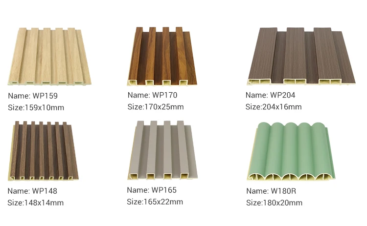 Modern Style 3D Fluted Panel WPC Interior Decorative Wall Cladding for ...