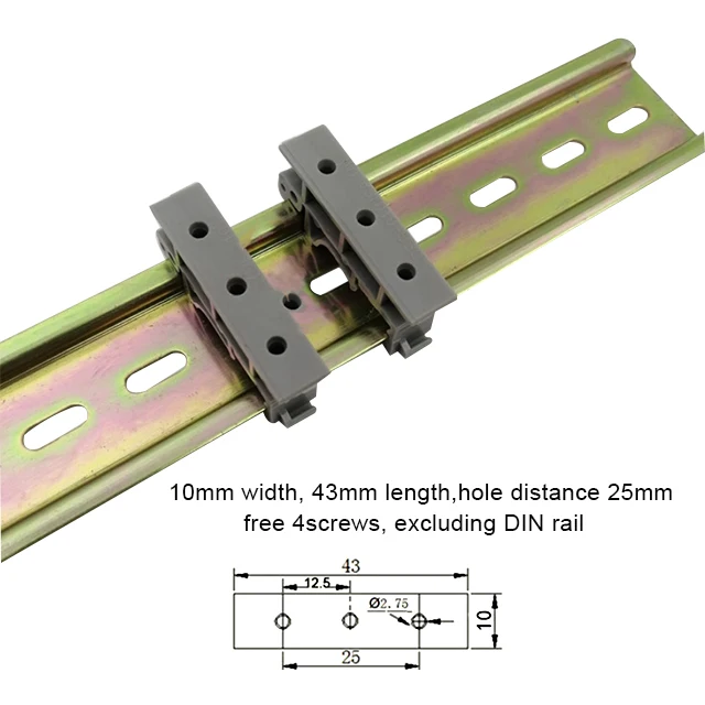 PCB Circuit Board Mounting Bracket Pcb Board Holders for Mounting C45 DIN Rail Adapter