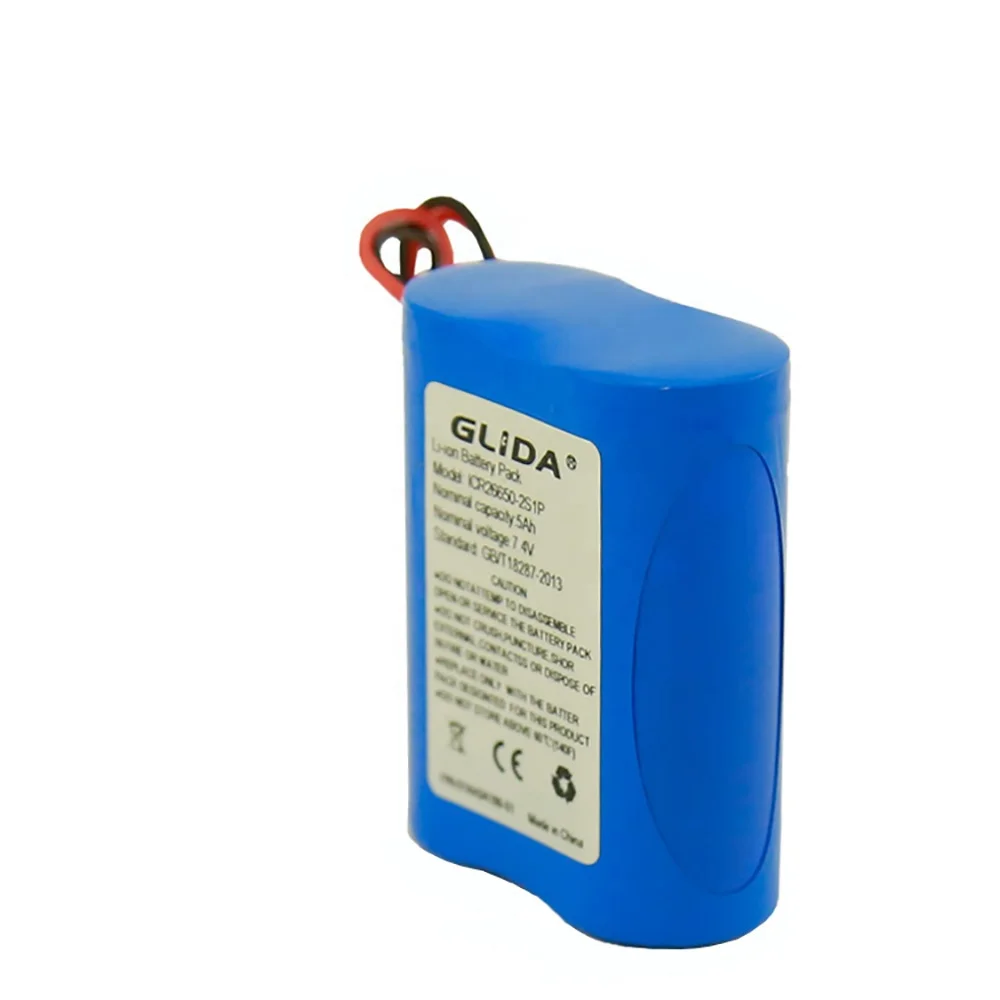 Rechargeable ICR26650-2S1P 7.4V 5AH Lithium ion battery pack Customization design