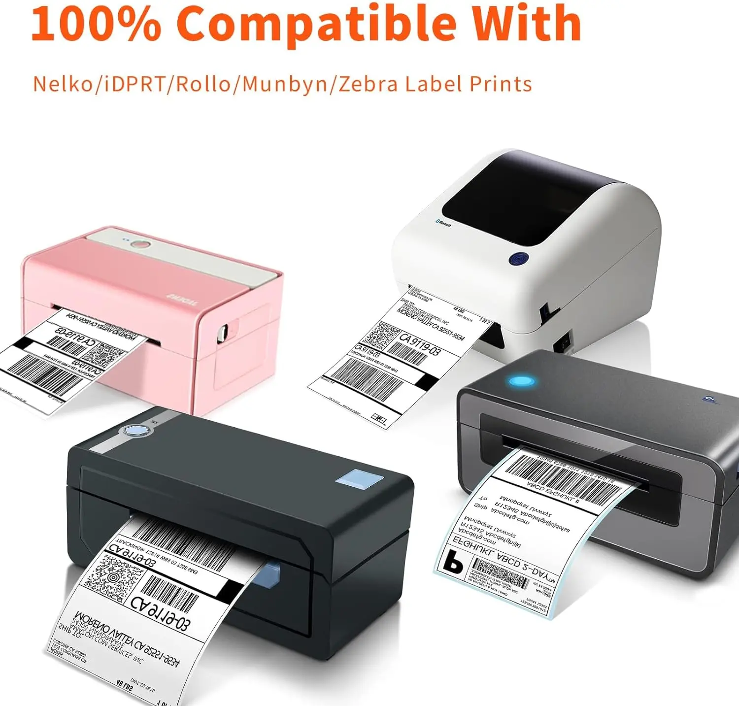 Recyclable Xprinter Shipping Label Printer Barcode Label 4x6 Roll Sticker Thermal Printer With Bluetooth Thermal Label Printer