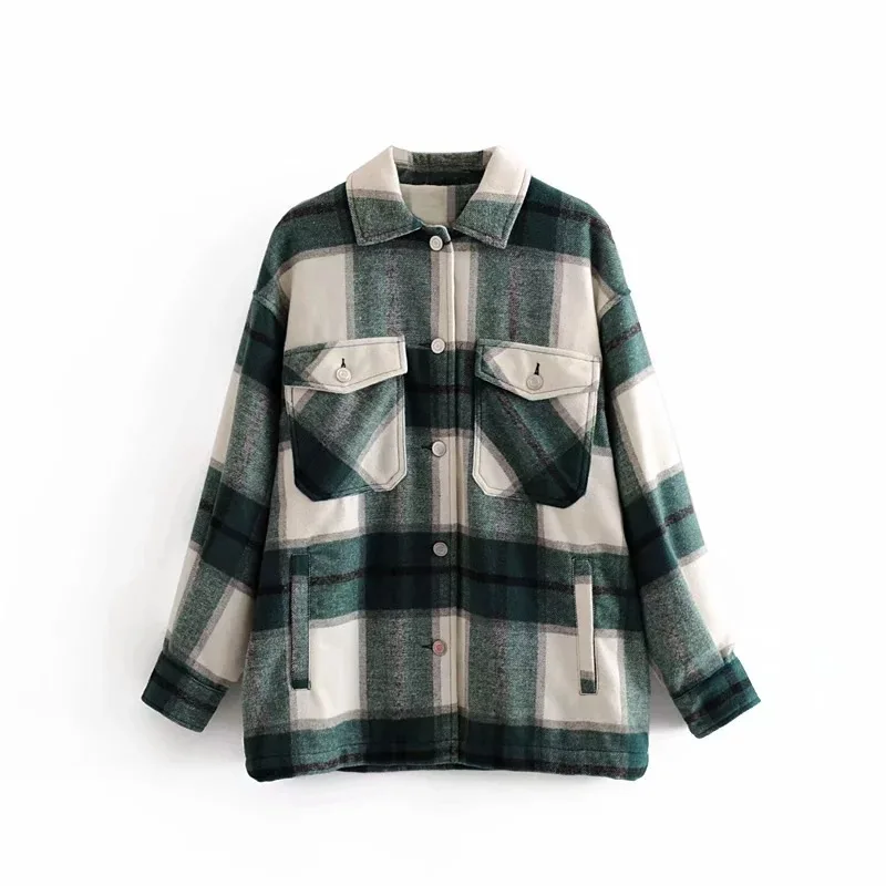 oversized plaid shirt jacket