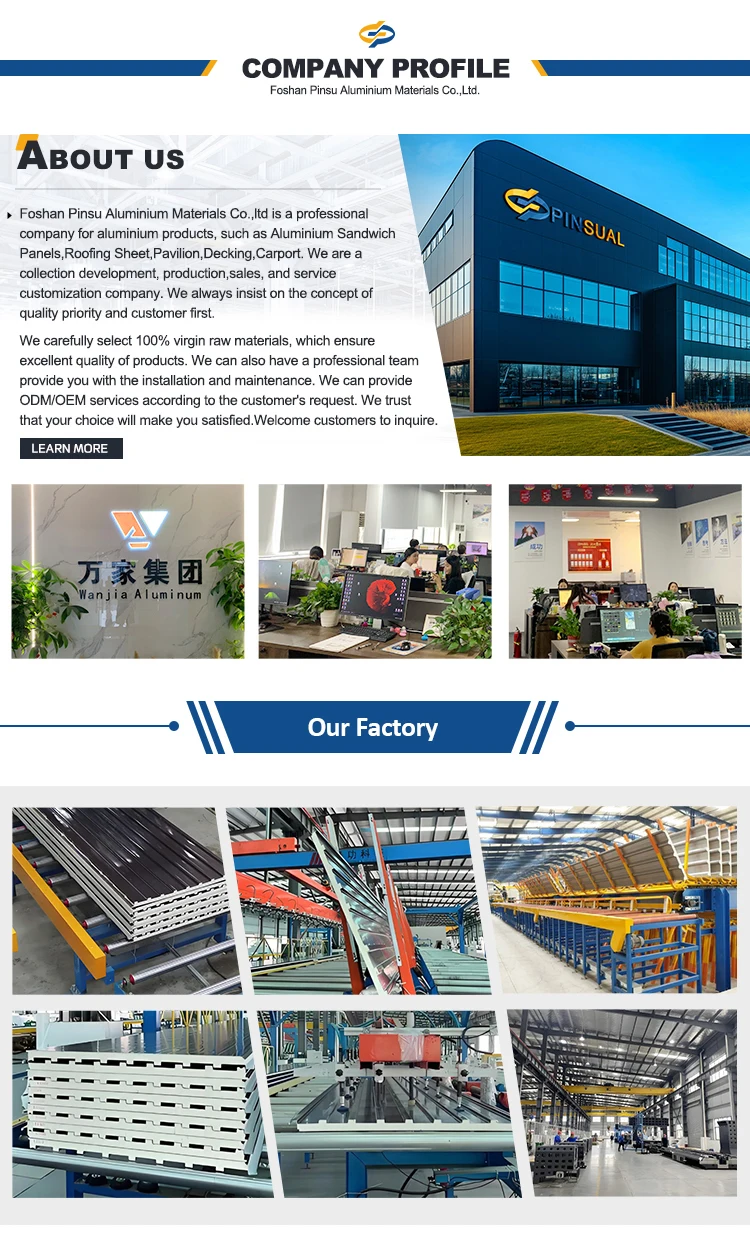 Aluminum Sandwich Roof Panel, Waterproof, 100% QC Testing - detail 24