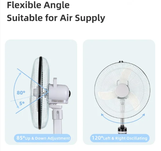 Durable Using Standing Fan Emergency Rechargeable Battery Fan