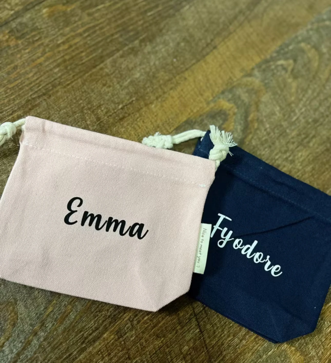 Customized Logo Color Recycled Natural Canvas Cotton Drawstring Pouch Small Double String Bag Plain White Muslin for Storage supplier