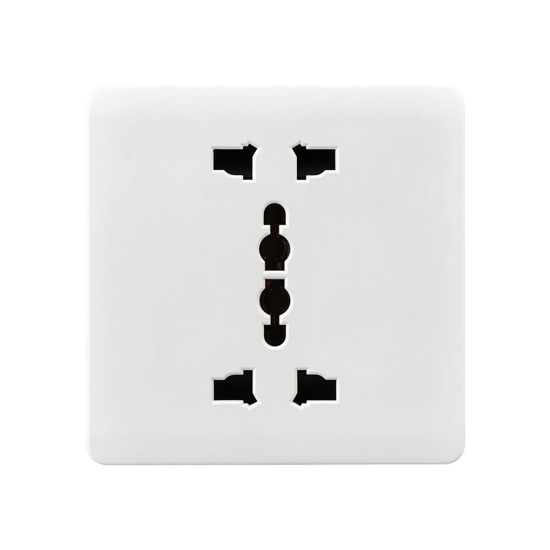 13A 2 Gang MF коммутационная розетка, двойная USB-розетка, электрическая розетка с неоновым и USB-портом