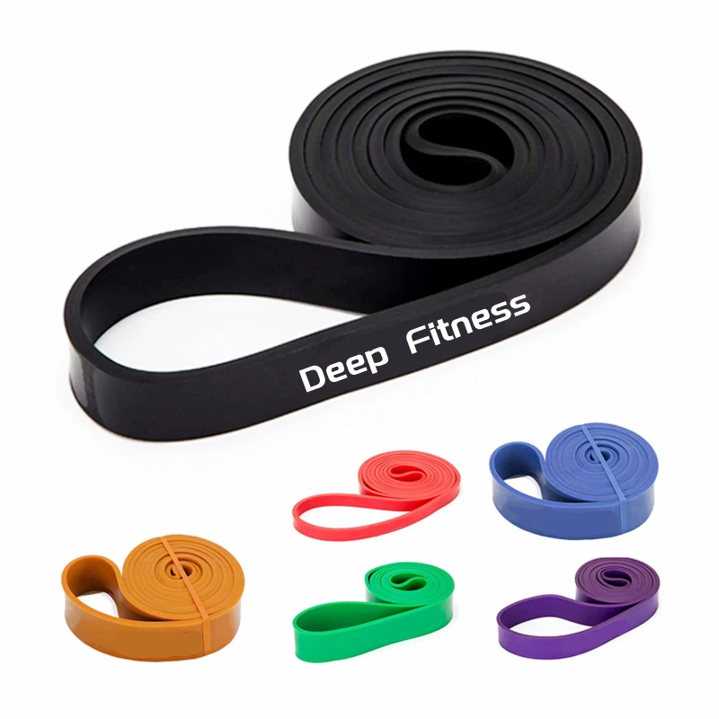 Custom Logo Tpe Black Resistance Bands /power Exercise Stretch Pull Up ...