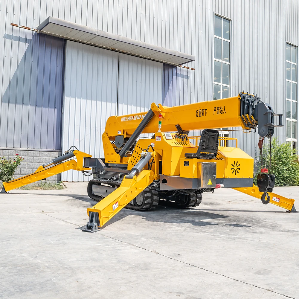 China 5-Ton Full-Slewing Boom Mini Spider Crawler Crane