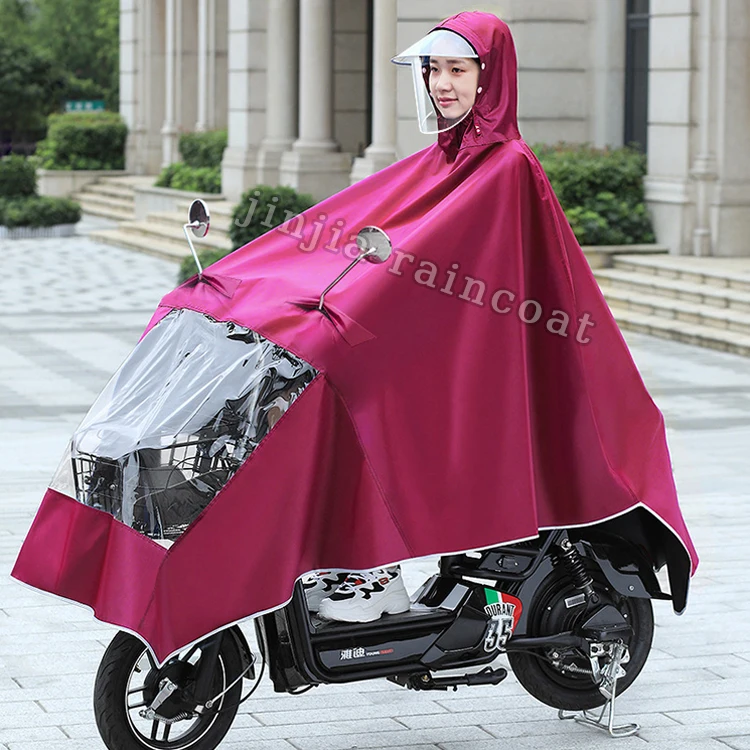 Trench,Manteau de pluie à capuche pour hommes et femmes, imperméable pour faire du vélo, Cape