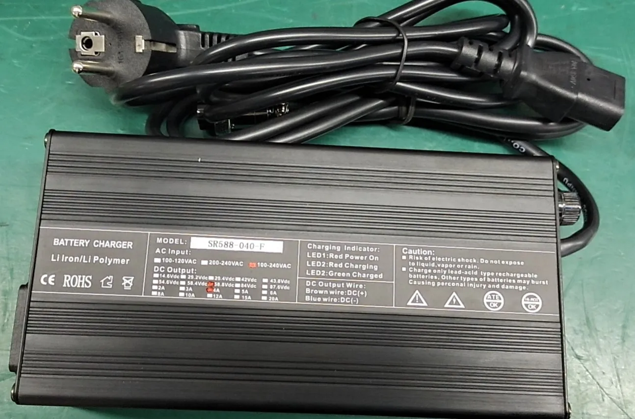 58.8v Ebike Charger 51.8v/50v/52v Li-ion Battery Charger Lithium ...