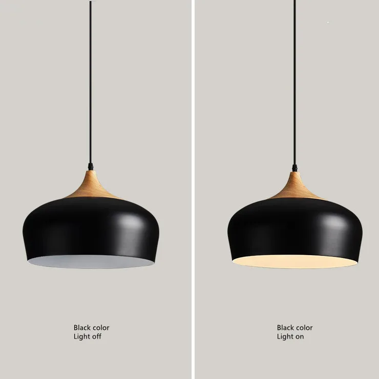 Moderns led pendent lights nordic dining lighting lamp kitchen vintage modern black metal industrial pendant light