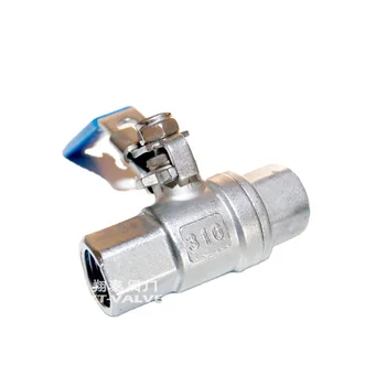 Stainless Steel 2PC DIN M3 TYPE Ball Valve Thread SS304 Screw End
