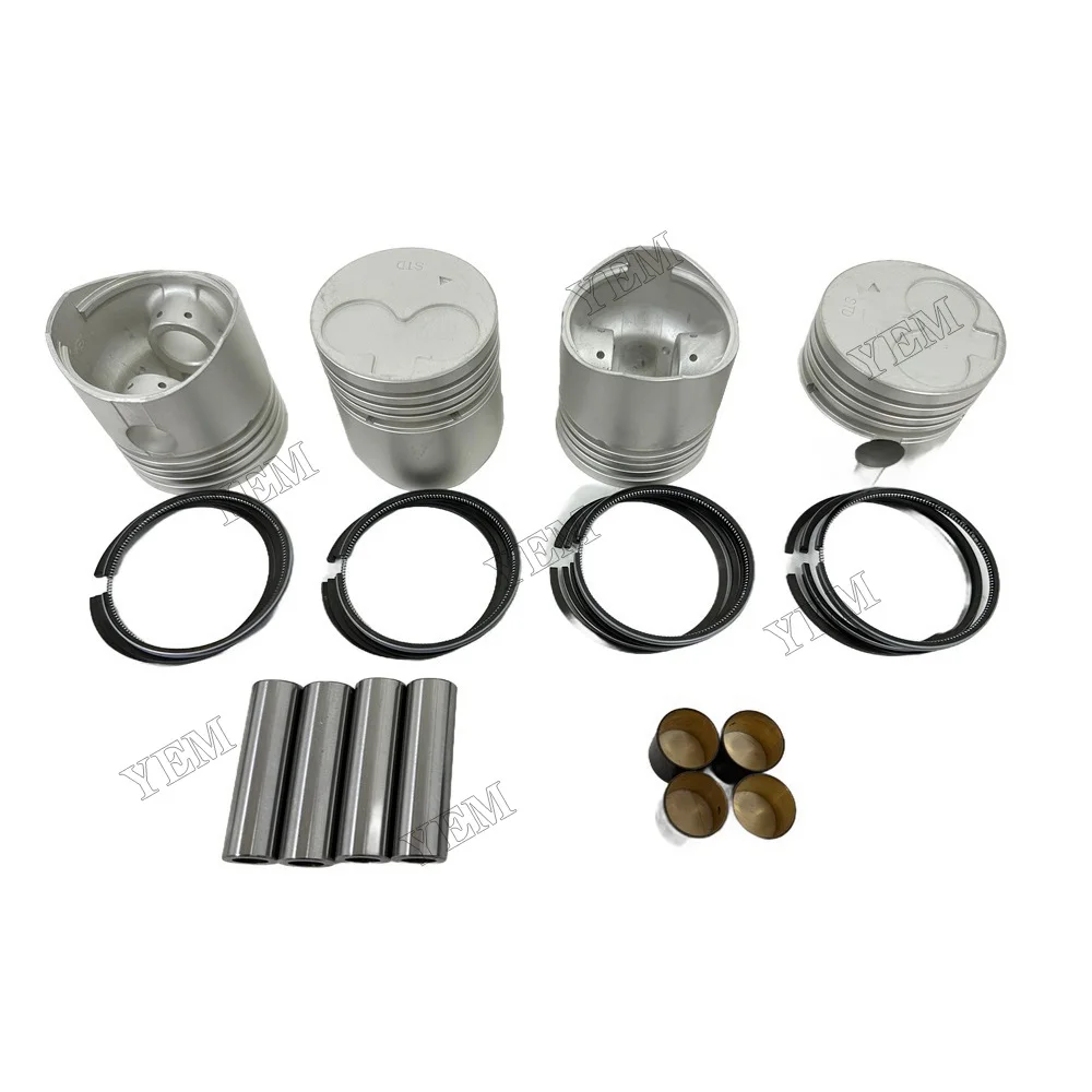 Cylinder Piston and Piston Ring Kit Suitable for Mitsubishi K4Ds Engine Replacement Parts 4