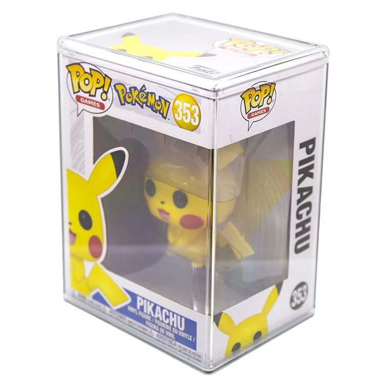 Custom Handmade Pop Shield Armor Hard Stack for 4 Inch Funko Pop It Case MAGNET LID Stackable Box