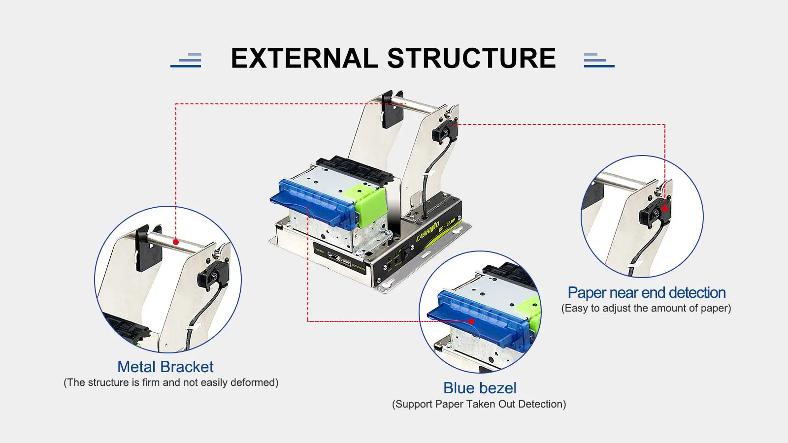 Cashino KP-210H Kiosk Thermal Printer - Efficient & Reliable