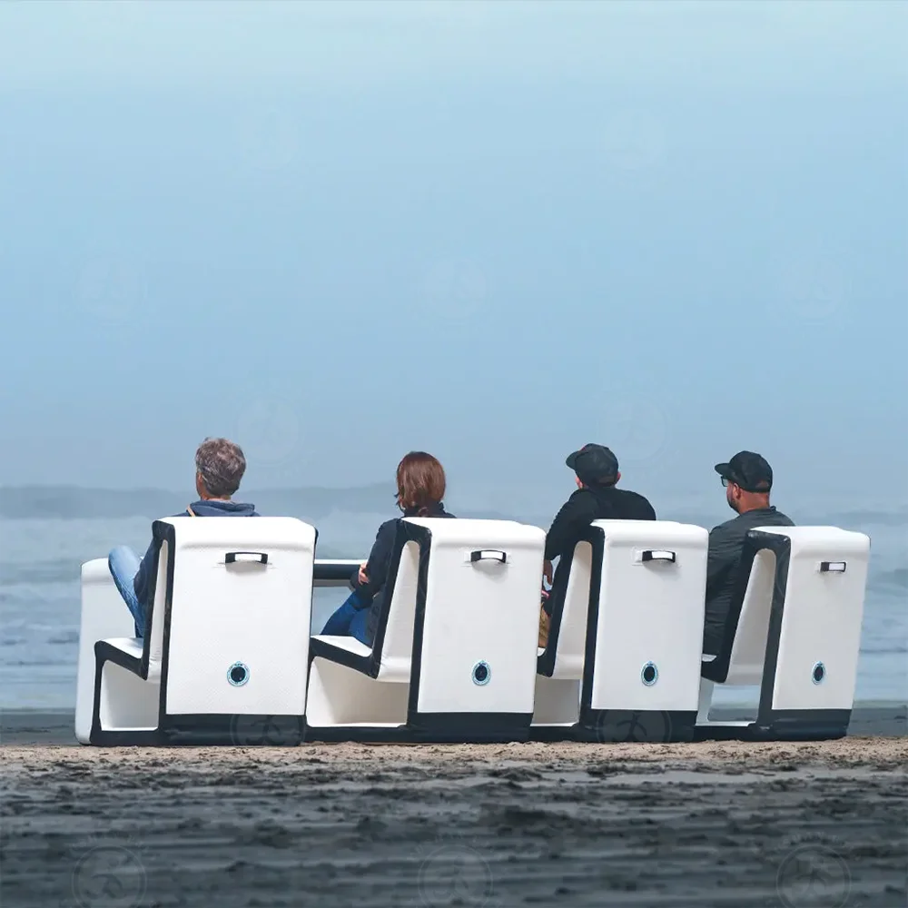 Commercial DWF High Quality Inflatable Picnic Table Portable Inflatable Tables and Chairs for Camping/Hiking/Traveling